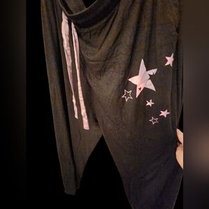 Chic Black Pants with Pink Star Details☆ Torrid Sleep Pants ● Size 4x